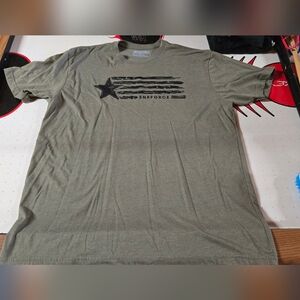 ENRFORCE Olive Drab Heather Flag T Shirt